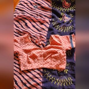 Polka Dot Saree & Blouse